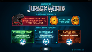 Jurassic World free slot
