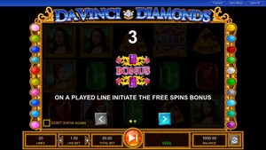 Da Vinci Diamonds free slot