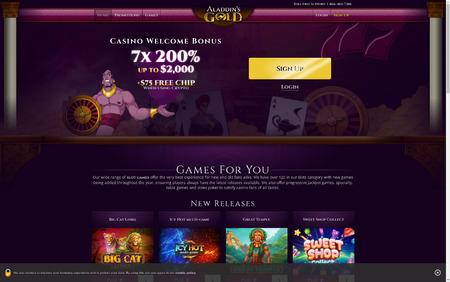Aladdins Gold Casino review
